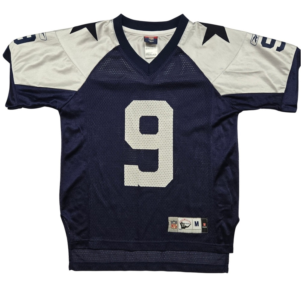 Reebok‎ Dallas Cowboys Tony Romo 9 NFL Jersey Navy White Youth Medium 10-12